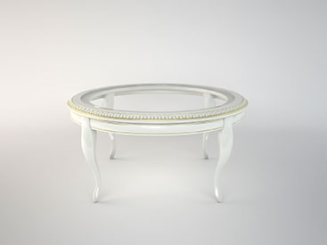 Чайный стеклянный стол "Лотос"